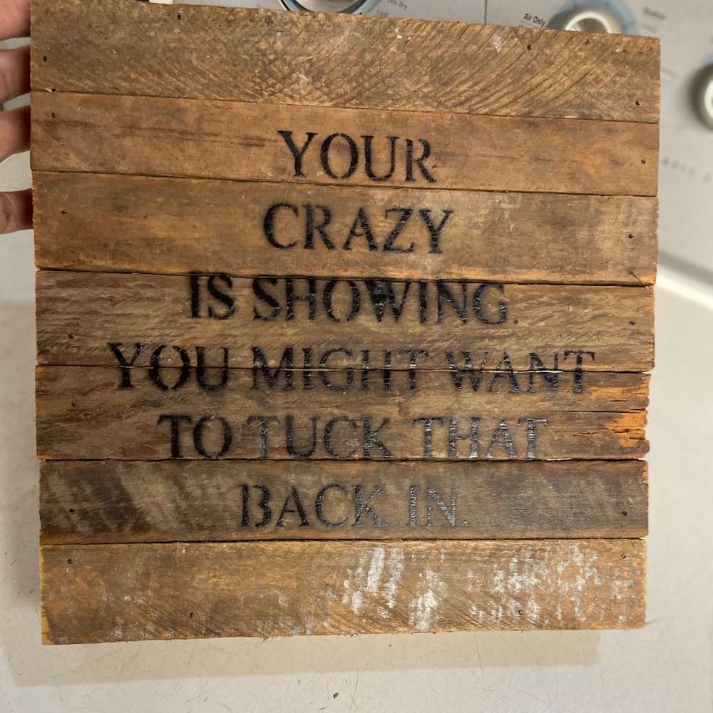 Wood sign